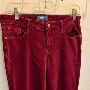 Old Navy Women's Skinny Jeans - Red velvet size 8